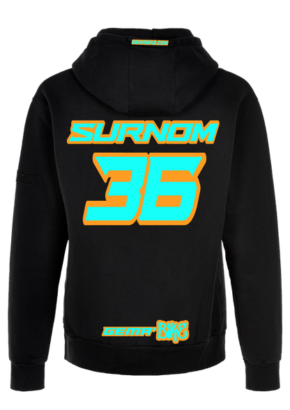Sweat Turquoise + Contour personnalisé