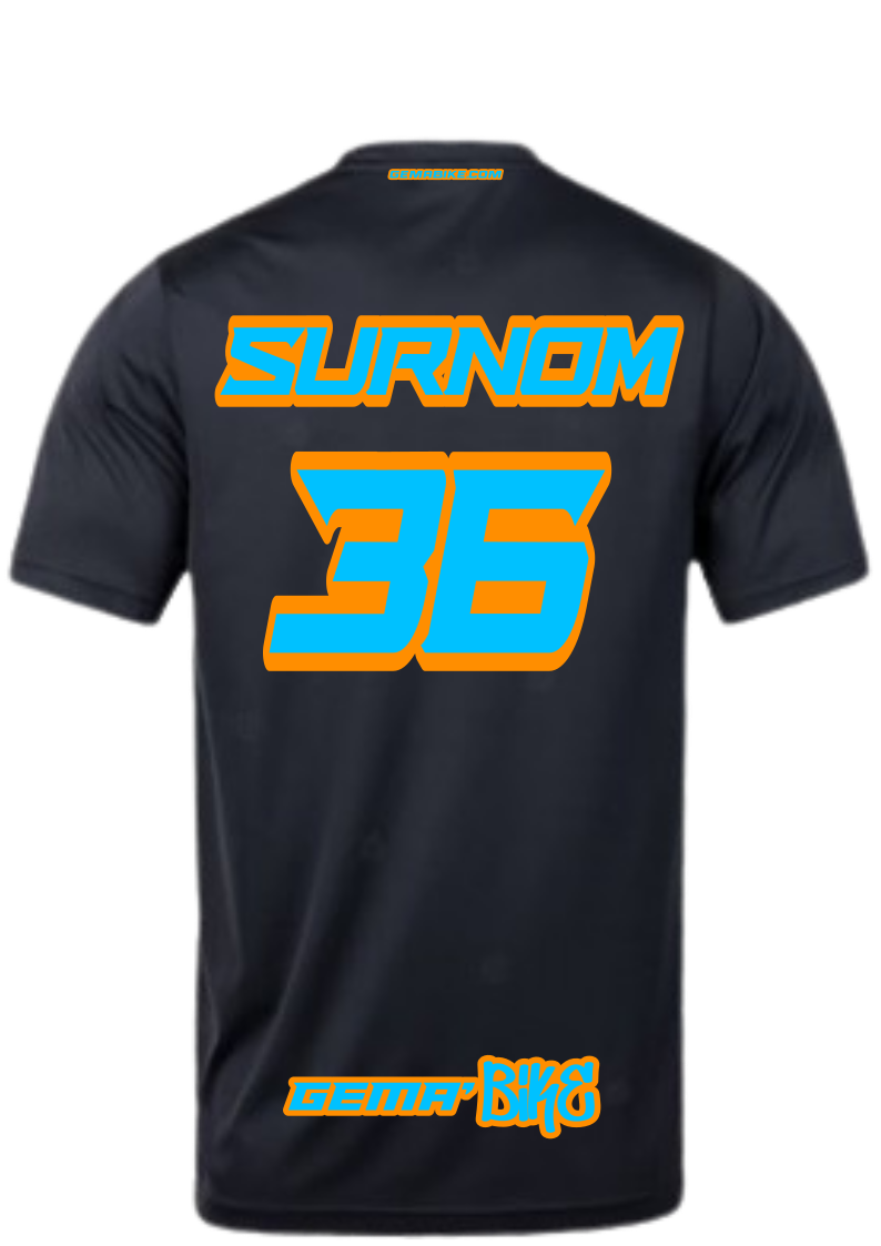 T-shirt Turquoise + Contour personnalisé