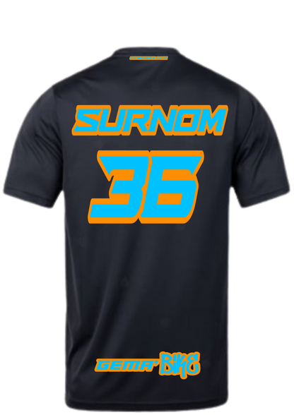 T-shirt Turquoise + Contour personnalisé