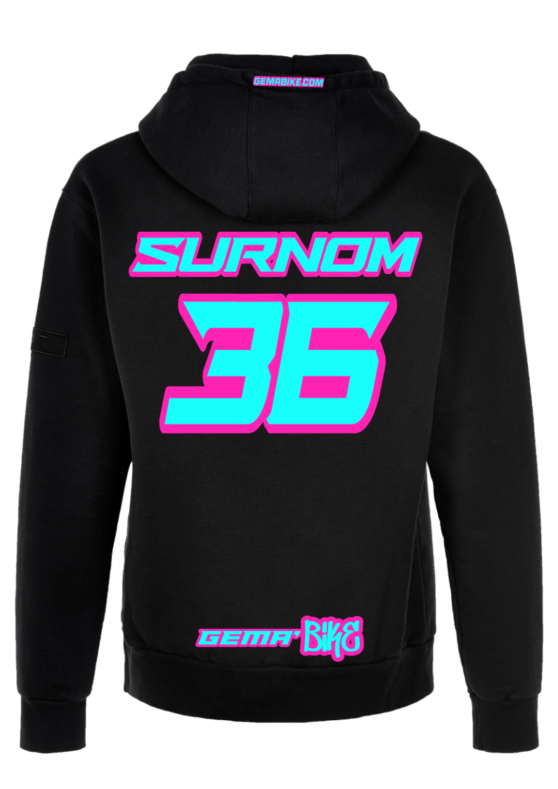 Sweat Turquoise + Contour personnalisé