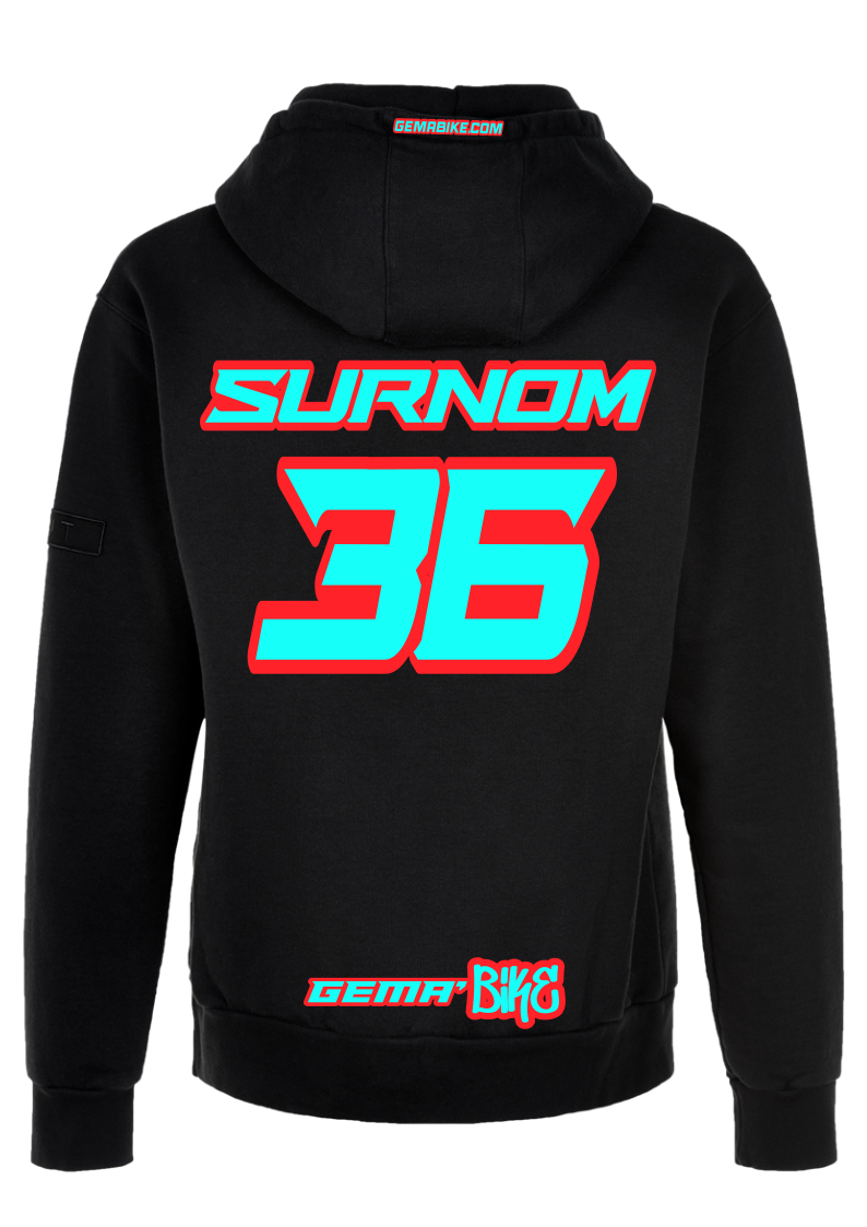 Sweat Turquoise + Contour personnalisé