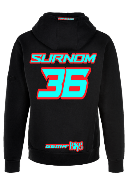 Sweat Turquoise + Contour personnalisé