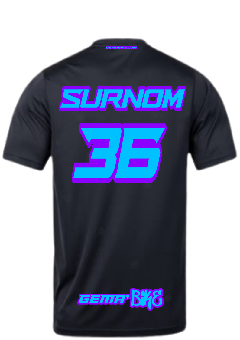 T-shirt Turquoise + Contour personnalisé