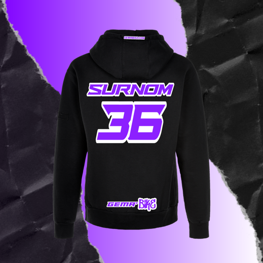 Sweat Violet + Contour personnalisé
