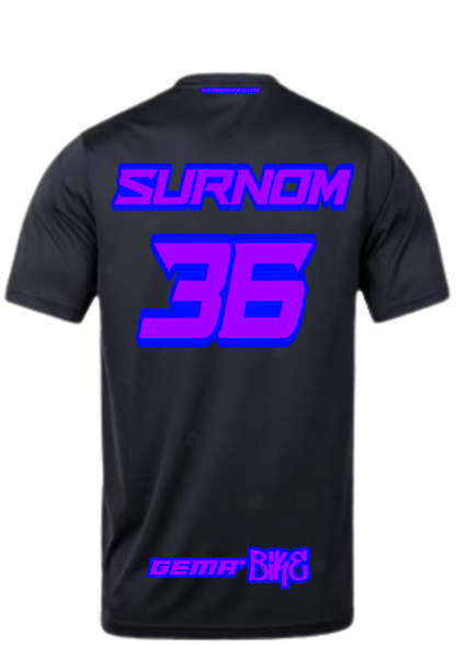 T-shirt Violet + Contour personnalisé