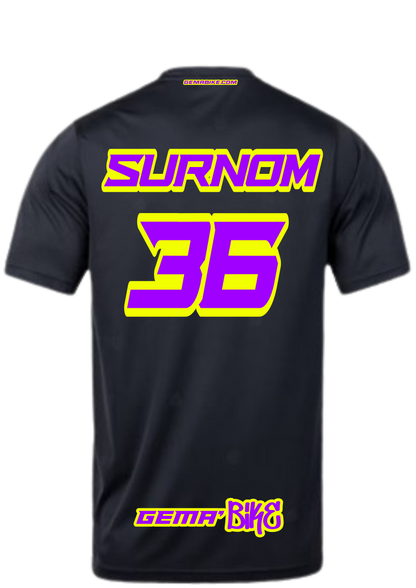 T-shirt Violet + Contour personnalisé
