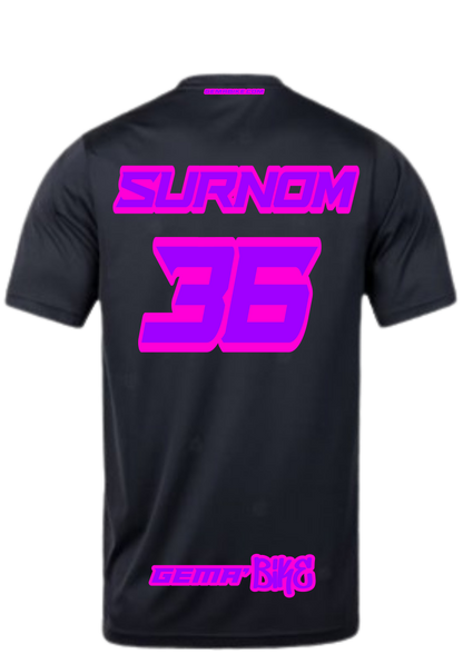 T-shirt Violet + Contour personnalisé
