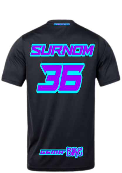 T-shirt Violet + Contour personnalisé