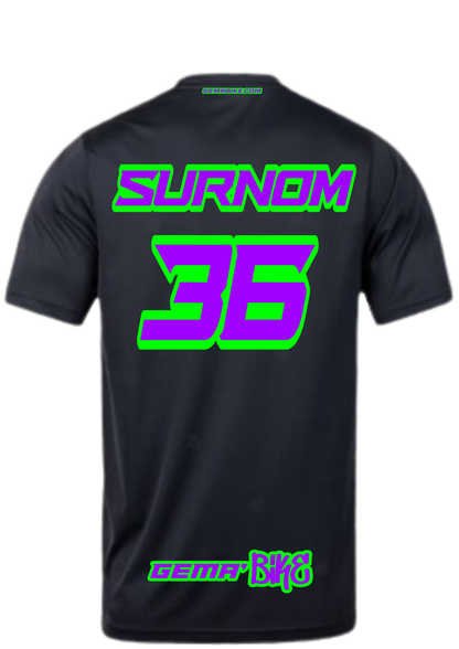 T-shirt Violet + Contour personnalisé